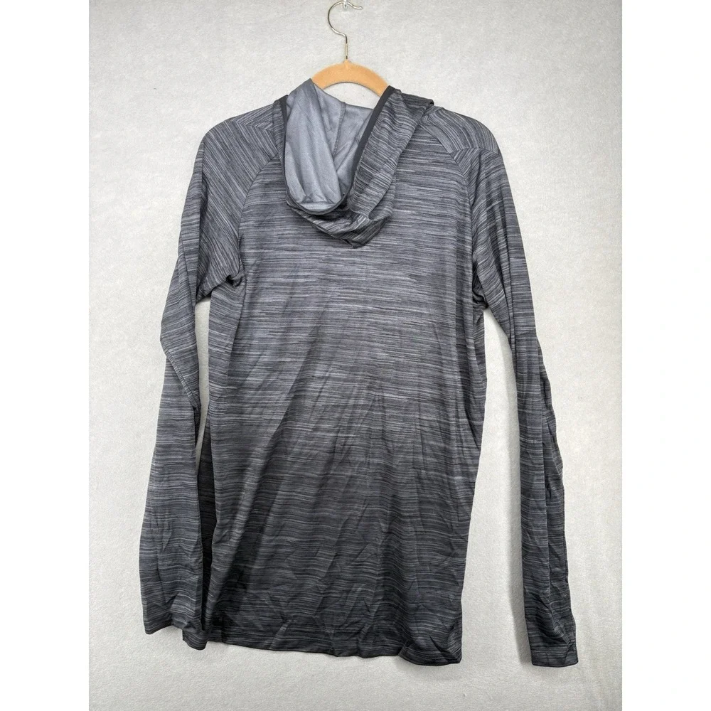 Adidas‎ Runners Mens Pullover Hooded 1/4 Zip Running Pullover Hoodie Gray XLT